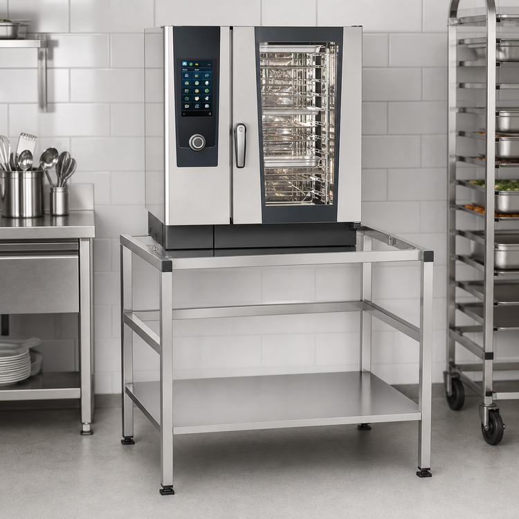 Product image #3 for RATIONAL Stand I Stationary Stainless Steel Oven Stand for iCombi Pro and Classic 6- and 10-Full Size