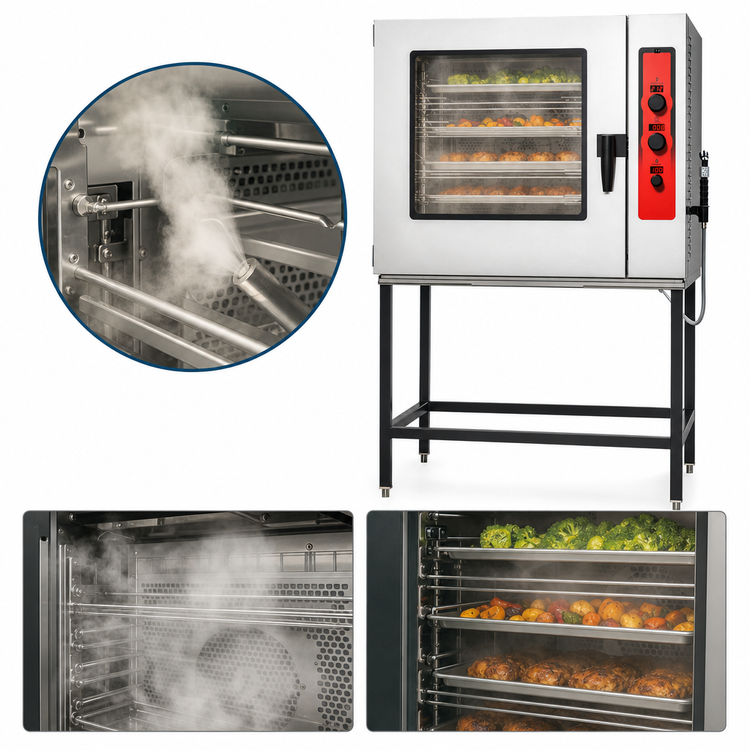 Product image #3 for Vulcan ABC Series Propane Gas Boilerless Combi Oven Steamer, 7 Full-Size Sheet Pan Capacity
