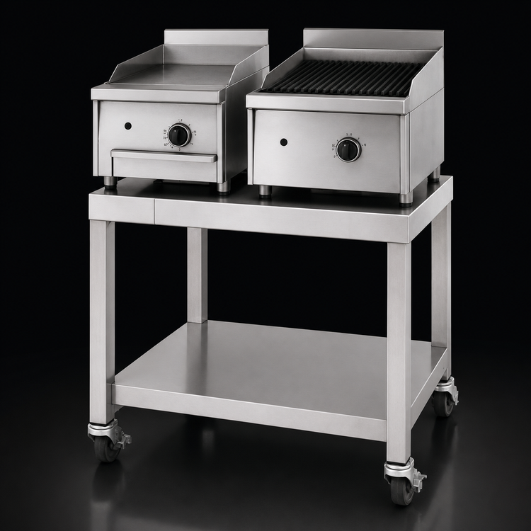 Product image #3 for Garland E24 & G24 Series Stainless Steel Equipment Stand with Undershelf