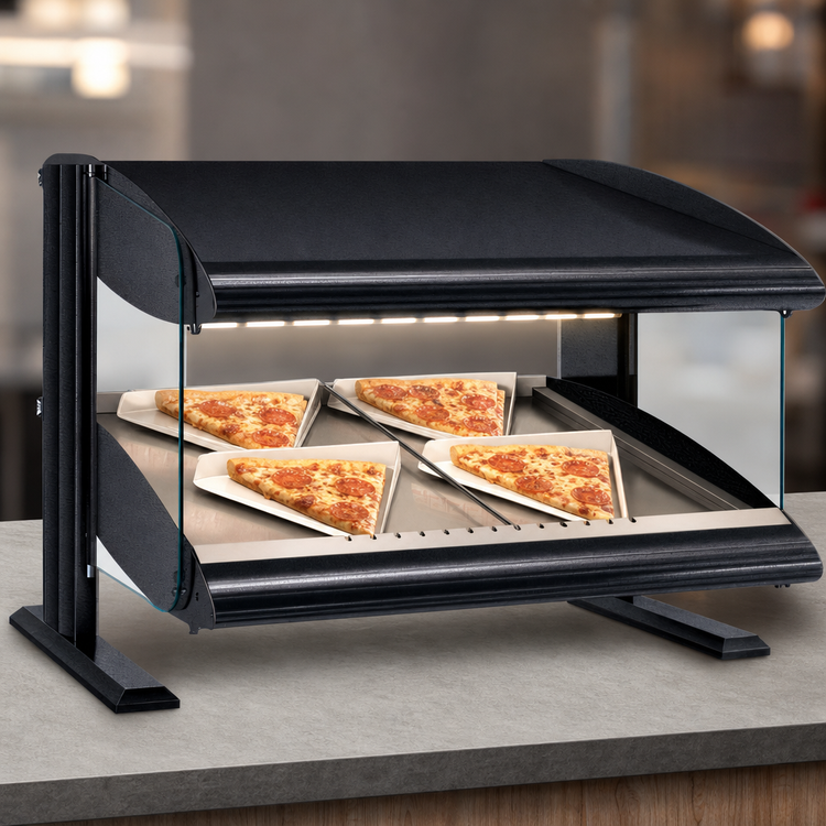 Product image #3 for Hatco HXMS-36 36-Inch Slant Heated Countertop Food Merchandiser with LED Lighting
