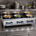 Thumbnail image #3 for Imperial 36-Inch Gas Countertop Hot Plate with 6 Open Burners and Stainless Steel Front/Sides