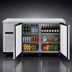 Thumbnail image #3 for Turbo Air Super Deluxe Two-Section Back Bar Cooler with 2 Solid Doors, 19 Cu. Ft., Side-Mounted Self-Contained Refrigeration