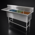 Thumbnail image #3 for John Boos Pro-Bowl 3-Compartment Floor Model Sink with Left Drainboard, 12