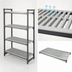 Thumbnail image #3 for Cambro Camshelving Basics Plus 4-Shelf Vented Polymer Shelf Kit, 18 x 36 Inches, Brushed Graphite