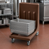 Thumbnail image #4 for Cambro Camdolly Open-Frame Transport Dolly with Handle, Dark Brown, 350 lb Capacity
