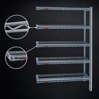Thumbnail image #3 for Eagle Group Valu-Gard A5-74-2136VG 5-Tier Add-On Wire Shelving Unit, 36W x 21D x 74H, Green Epoxy Finish