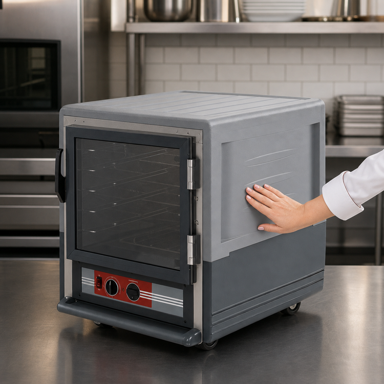 Product image #3 for Metro C5 3 Series Lower Wattage Under Counter Heated Holding Cabinet with Gray Insulation Armour and Clear Polycarbonate Door