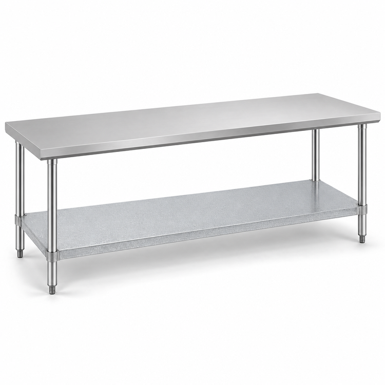 Product image #3 for Galvanized Undershelf for 96-Inch x 24-Inch Work Table