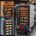 Thumbnail image #3 for Metro C5 1 Series Half-Height Mobile Non-Insulated Heated Holding & Proofing Cabinet with Clear Polycarbonate Door and Fixed Wire Slides