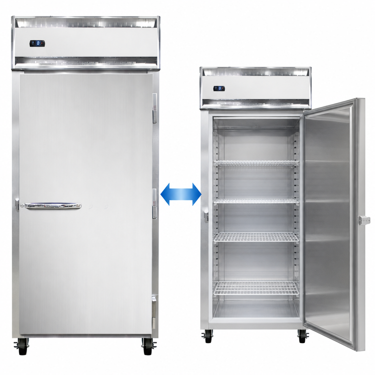 Product image #3 for Continental Refrigerator 1FXSNSS Extra-Wide Shallow Depth One-Section Reach-in Freezer
