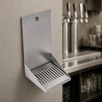 Thumbnail image #3 for Micro Matic USA DP-721D Wall-Mount Stainless Steel Drip Tray Trough with Louvered Screen and 1/2-Inch Drain