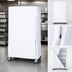 Thumbnail image #3 for Quantum 400 Denier White Nylon Wire Cart Cover with Zipper Flap, Fits 18 x 60 x 63 Inch Carts