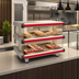 Thumbnail image #3 for Hatco Glo-Ray Designer Horizontal Countertop Hot Food Display Warmer with 2 Shelves, 60.25 Inches Wide