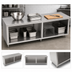 Thumbnail image #3 for John Boos 96-Inch x 30-Inch Open Front Stainless Steel Cabinet Base Work Table