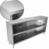 Thumbnail image #3 for John Boos 144-Inch Open-Front Stainless Steel Dish Cabinet with Mid-Shelf