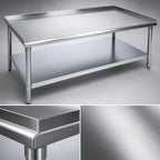 Thumbnail image #3 for John Boos Stallion EES8-3048SSK-X Stainless Steel Equipment Stand with Adjustable Undershelf, 18-Gauge Top, 48 x 30 x 24 Inches