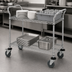 Thumbnail image #3 for Quantum WRC-2460-2 Chrome-Plated 2-Shelf Utility Bus Cart