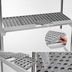 Thumbnail image #3 for Fermostock 68 Inch W x 22 Inch D Horizontal Vented Modular Shelf with Removable Polymer Inserts