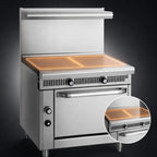 Thumbnail image #3 for Imperial (Middleby) Spec Series IHR-2HT-M 36-Inch Modular Gas Hot Top Range, Two 18-Inch Hot Tops, Manual Controls, Stainless Steel