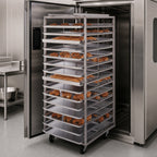 Thumbnail image #3 for Doyon Baking Equipment (Middleby) RSROSL-20 SRO2 Roll-In Oven Rack, Single Side-Loaded, 20-Pan Capacity, Stainless Steel