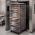 Thumbnail image #3 for Doyon RSROSL-20 Roll-In Single Side-Loaded Oven Rack for SRO2 Models, 20-Pan Capacity, Stainless Steel