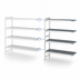 Thumbnail image #3 for Fermostock 4-Tier Perforated Polymer Shelving Expansion Kit, 68