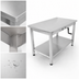 Thumbnail image #3 for John Boos ADA Adjustable Height Stainless Steel Work Table with Undershelf, 48 x 30 Inches