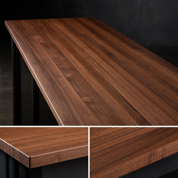Product image #3 for John Boos Boos Block American Black Walnut Kitchen Countertop, 144-Inch x 38-Inch x 1-1/2-Inch, Full-Length Edge Grain, Penetrating Oil Finish