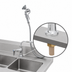 Thumbnail image #3 for T&S Brass Single Hole Single Temperature Deck Mount Pantry Mixing Faucet Kit with 44-Inch Hose and Vacuum Breaker