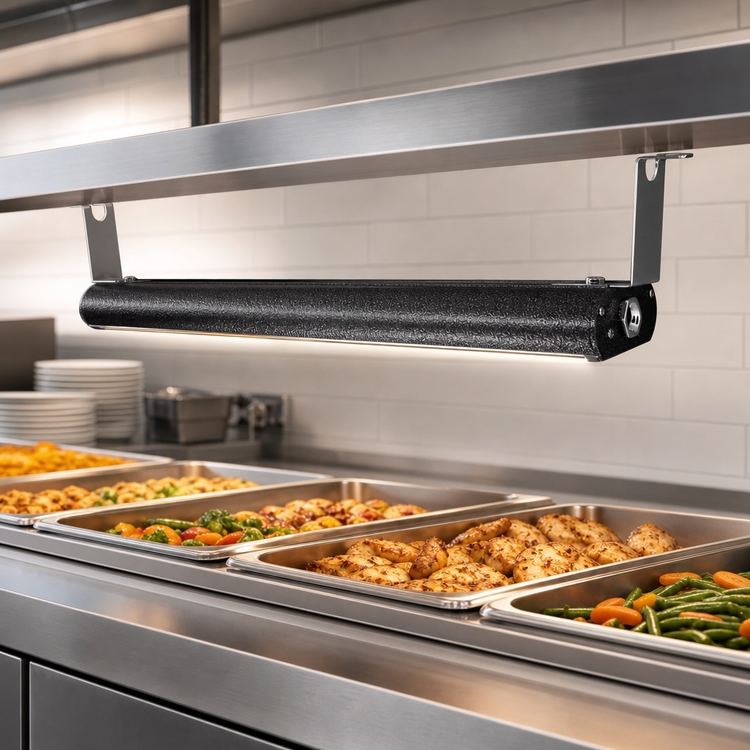 Product image #3 for Vollrath 84-Inch Low Profile Unlighted Strip Heat Lamp with Aluminum Housing and Remote Toggle Switch