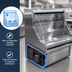 Thumbnail image #3 for Howard-McCray Ovation Series 75-Inch Curved Self-Contained Open Merchandiser Cooler, Stainless Steel