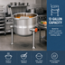 Thumbnail image #2 for Cleveland Range 12-Gallon Direct Steam Tilting Steam Kettle with 2/3 Jacket and Equipment Stand