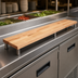 Thumbnail image #3 for John Boos 84 x 8 x 1-1/4 Inch Steam Table Cutting Board with Adjustable Stainless Steel Supports