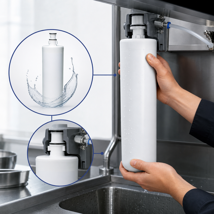 Product image #3 for 3M High Flow Series HF20-S Standard-Length Replacement Water Filter Cartridge, 0.5 Micron, 1.5 GPM, 9,000 Gallons, Scale Inhibitor