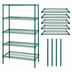 Thumbnail image #3 for Quantum Stationary Wire Shelving Starter Kit, 60