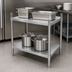 Thumbnail image #3 for BK Resources Stainless Steel Dry Storage Shelving Unit, 67-Inch W x 24-Inch D x 38-Inch H, 2 Adjustable Shelves