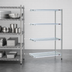Thumbnail image #3 for Eagle Group 30 Inch Wide x 18 Inch Deep x 74 Inch High 4-Tier Add-On Wire Shelving Unit with QuadTruss® Design and Stainless Steel Finish