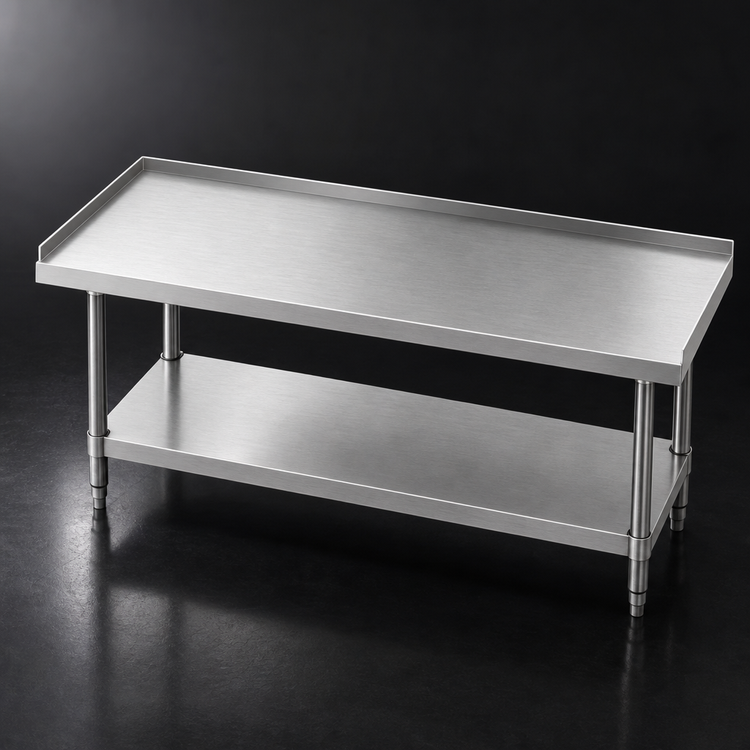 Product image #3 for Advance Tabco Special Value 48" W x 30" D Stainless Steel Equipment Stand with Adjustable Undershelf