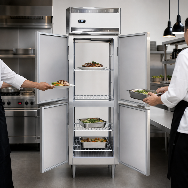Product image #3 for Continental Refrigerator Designer Line DL1W-SS-PT-HD One-Section Pass-Thru Heated Cabinet