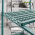Thumbnail image #3 for QuadPlus 72-Inch x 21-Inch Vented Polymer Shelf Mat with MICROGARD, Green