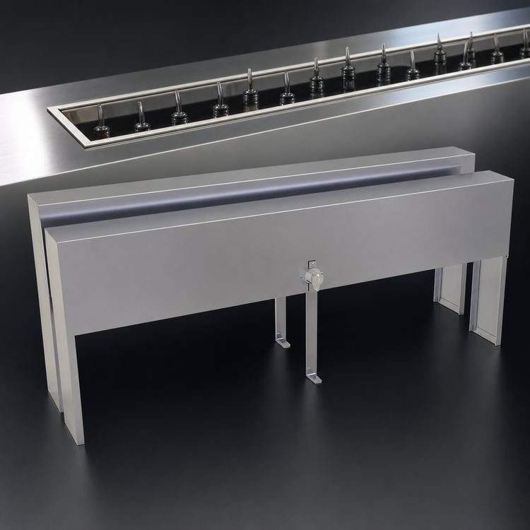 Product image #3 for Glastender 33-Inch Double Speed Rail Locking Cover