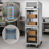 Thumbnail image #4 for Turbo Air PRO Series Pass-Thru Heated Pizza Holding Cabinet, One-Section, 27 Cu. Ft., Half-Height Glass Front and Solid Rear Doors