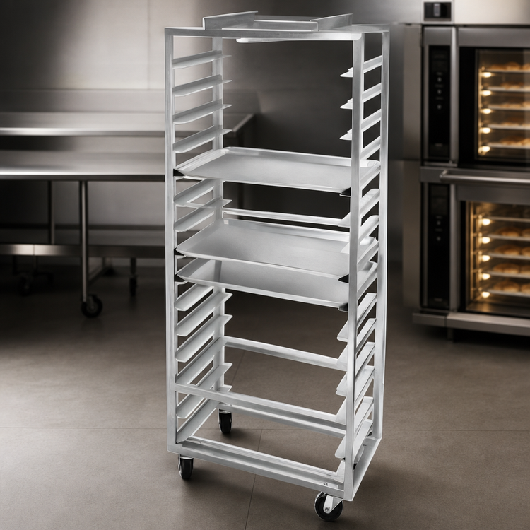 Product image #3 for Channel Manufacturing Aluminum Single-Section Side-Loading Oven Rack for 10 Full-Size Pans