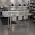 Thumbnail image #3 for Advance Tabco Regaline Three-Compartment Sink with Left and Right Drainboards, 16 x 20 Bowls, 14-Gauge 304 Stainless Steel