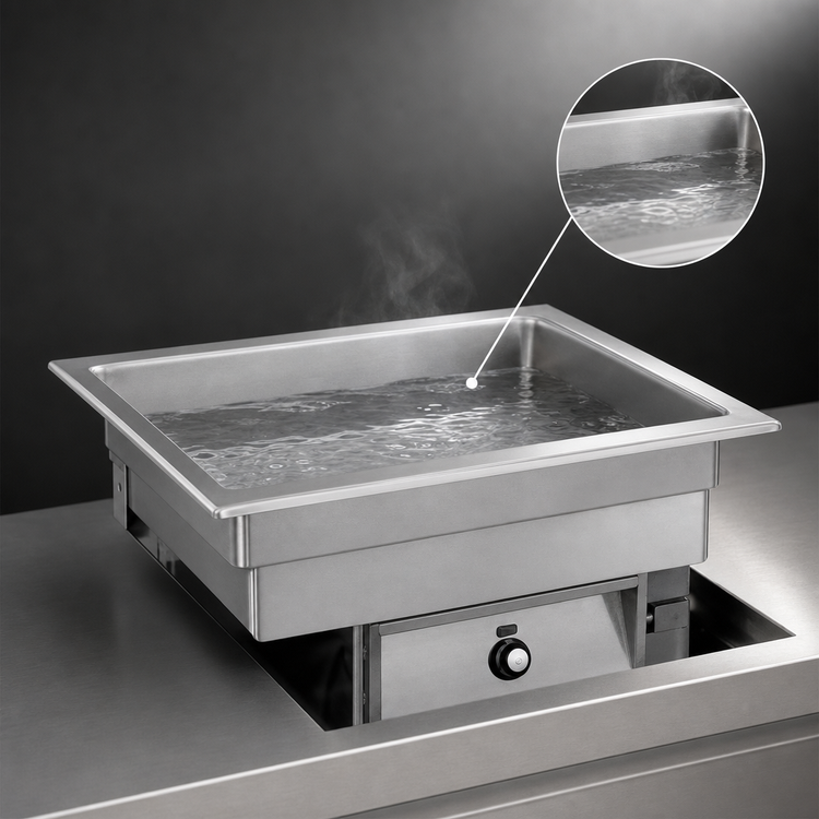 Product image #3 for Randell 9570-2 Drop-In Electric Bain-Marie Hot Food Well, 2-Pan, Wet Operation