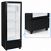 Thumbnail image #3 for Omcan 1-Section Glass Door Reach-In Refrigerator, 4.9 Cu. Ft., Bottom-Mount Self-Contained, Black