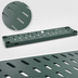 Thumbnail image #3 for Quik-Set Solid Shelf with Louvered Top, 60W x 18D, 14 Gauge Galvanized Steel, Green Epoxy Finish