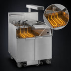 Thumbnail image #3 for Imperial (Middleby) IFSCB175EC 75 lb Electric Floor Fryer with Built-In Filter, Dump Station, Computer Controls, Stainless Steel Frypot