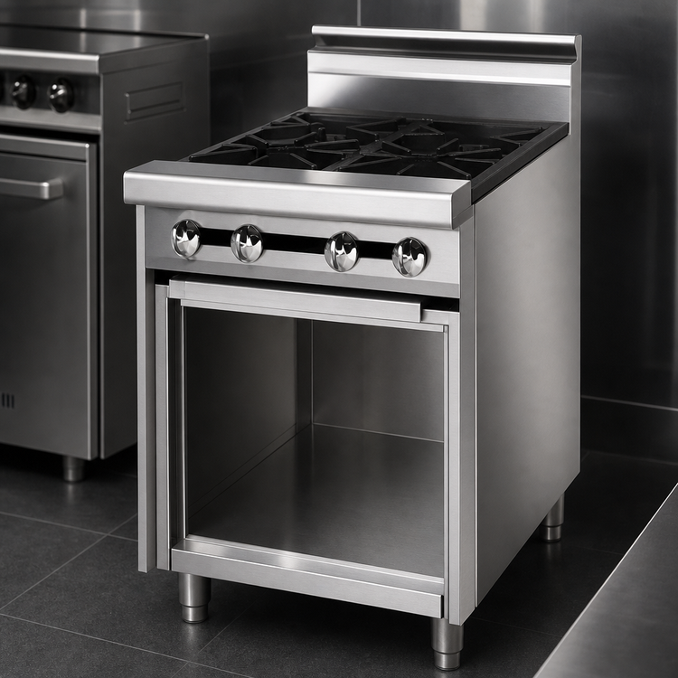 Product image #3 for Jade Range Titan JTRH-2-A 12-Inch Heavy Duty Gas Range with (2) Open Burners and Cabinet Base