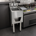 Thumbnail image #3 for CHOICE Deluxe Freestanding Underbar Hand Sink Unit, 12 Inch Wide, with Faucet, Soap & Paper Towel Dispensers
